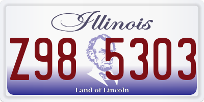 IL license plate Z985303