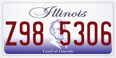 IL license plate Z985306