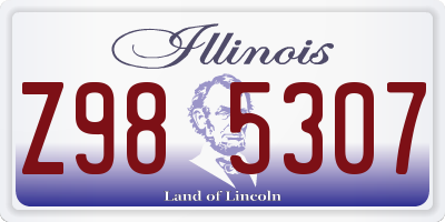 IL license plate Z985307