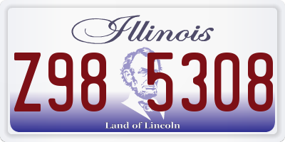 IL license plate Z985308