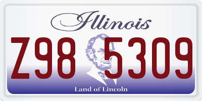 IL license plate Z985309