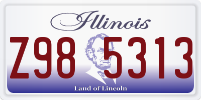 IL license plate Z985313