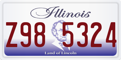 IL license plate Z985324