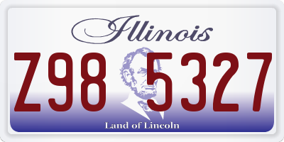 IL license plate Z985327