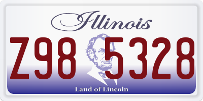 IL license plate Z985328