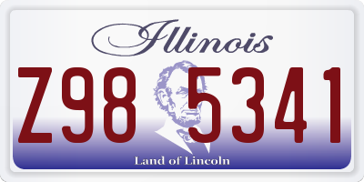 IL license plate Z985341