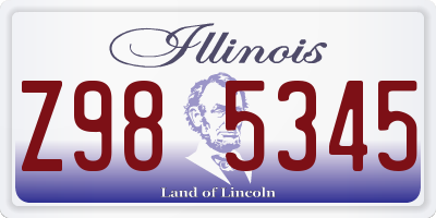 IL license plate Z985345