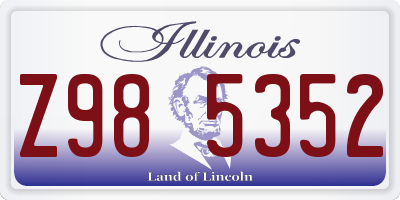 IL license plate Z985352