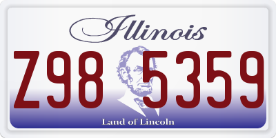 IL license plate Z985359