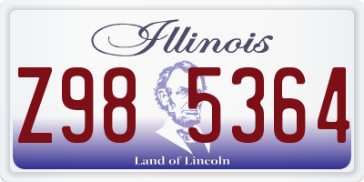 IL license plate Z985364