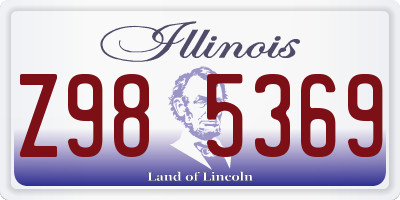 IL license plate Z985369