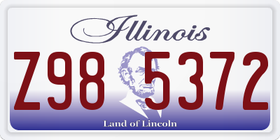 IL license plate Z985372