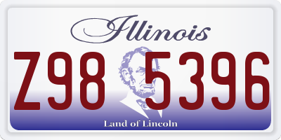 IL license plate Z985396