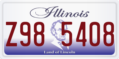 IL license plate Z985408