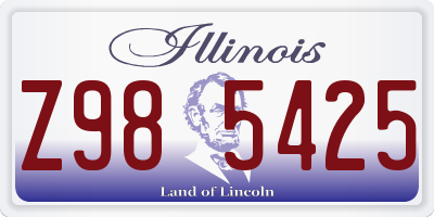IL license plate Z985425