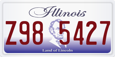 IL license plate Z985427