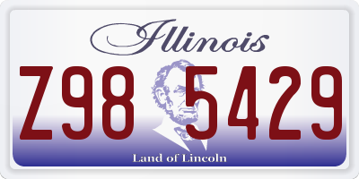 IL license plate Z985429