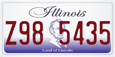 IL license plate Z985435