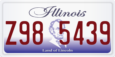 IL license plate Z985439