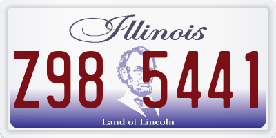 IL license plate Z985441