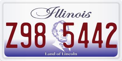 IL license plate Z985442