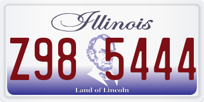 IL license plate Z985444