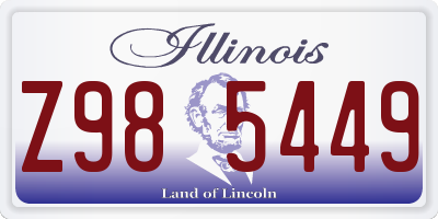 IL license plate Z985449