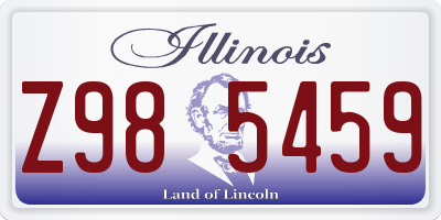 IL license plate Z985459