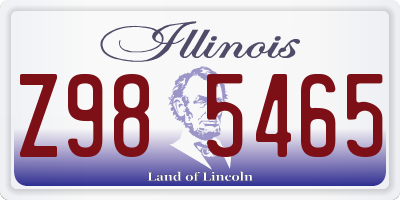 IL license plate Z985465