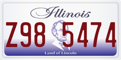 IL license plate Z985474