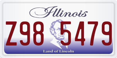 IL license plate Z985479