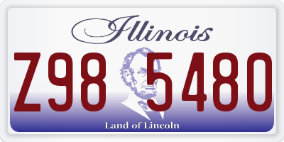 IL license plate Z985480