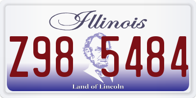 IL license plate Z985484