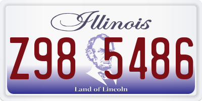 IL license plate Z985486