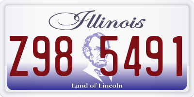IL license plate Z985491