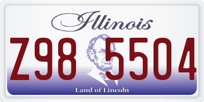 IL license plate Z985504
