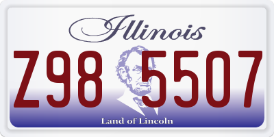 IL license plate Z985507