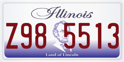 IL license plate Z985513