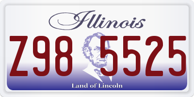 IL license plate Z985525