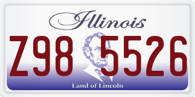 IL license plate Z985526