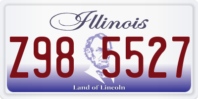 IL license plate Z985527