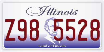 IL license plate Z985528