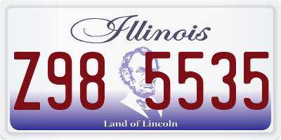 IL license plate Z985535
