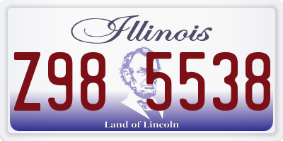 IL license plate Z985538