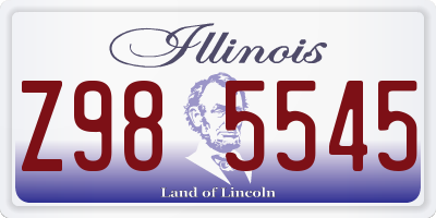 IL license plate Z985545