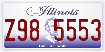 IL license plate Z985553
