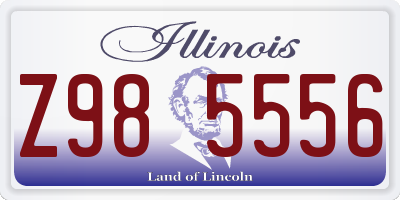 IL license plate Z985556