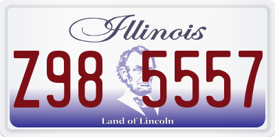 IL license plate Z985557