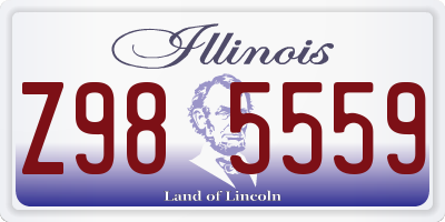 IL license plate Z985559