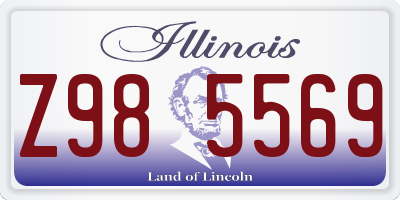 IL license plate Z985569